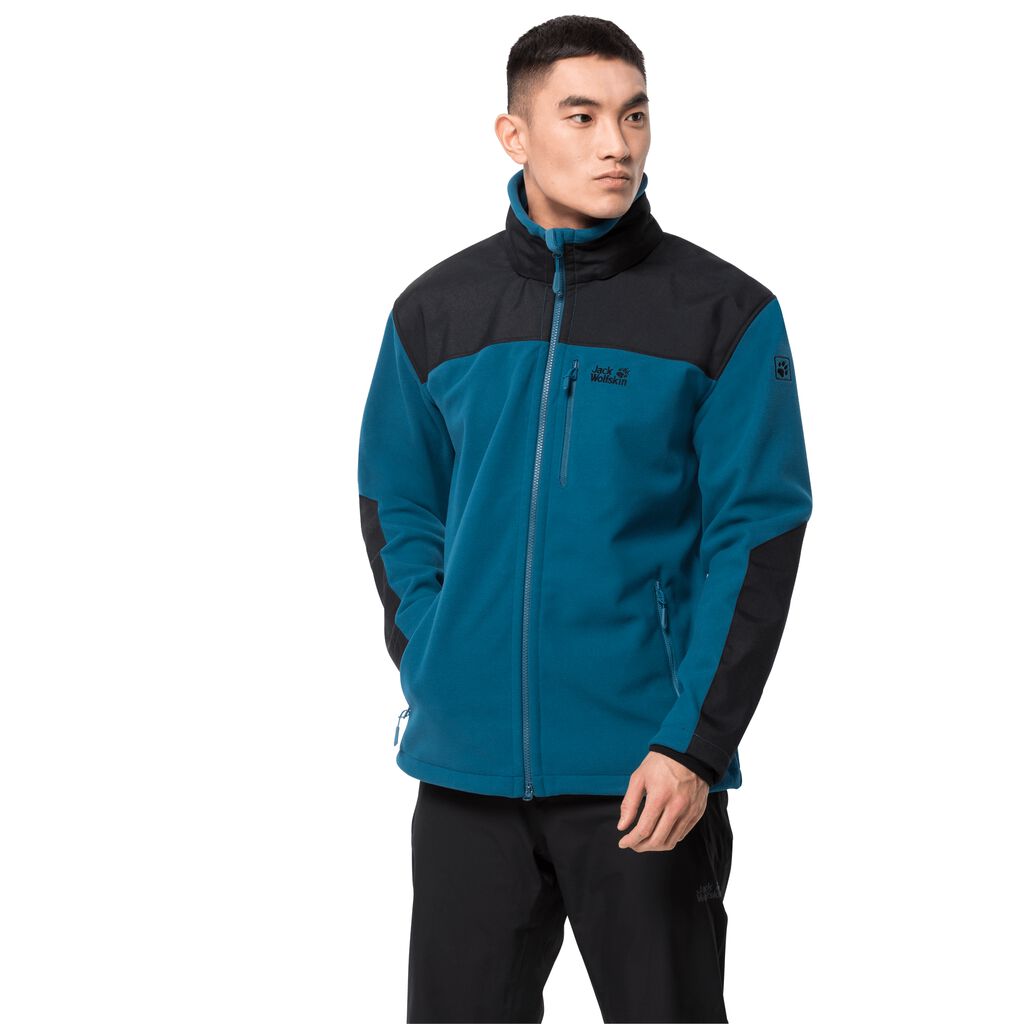 Jack Wolfskin BLIZZARD Férfi Fleece Kabát Sötét Kék - FUTGED-759